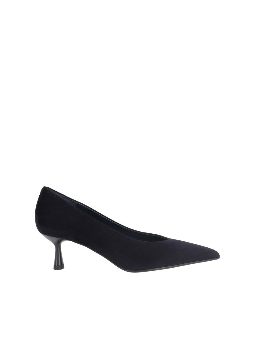 Sergio Levantesi Pacific Blue Beatrix67 Suede Kitten-Heel Pumps