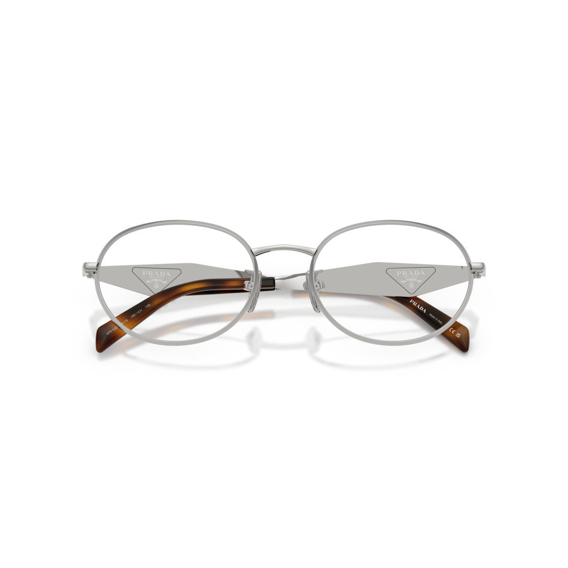 Prada 0Pr D53vd Oval Silver Metal Frame Eyeglasses