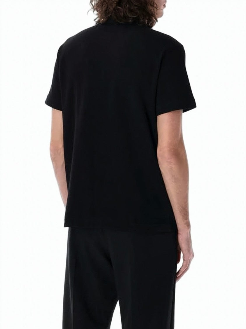 Burberry Classic Black Cotton Polo Shirt
