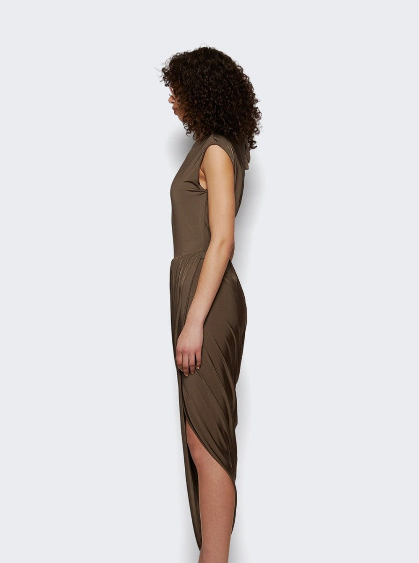 Patou Open Back Dress Mocha