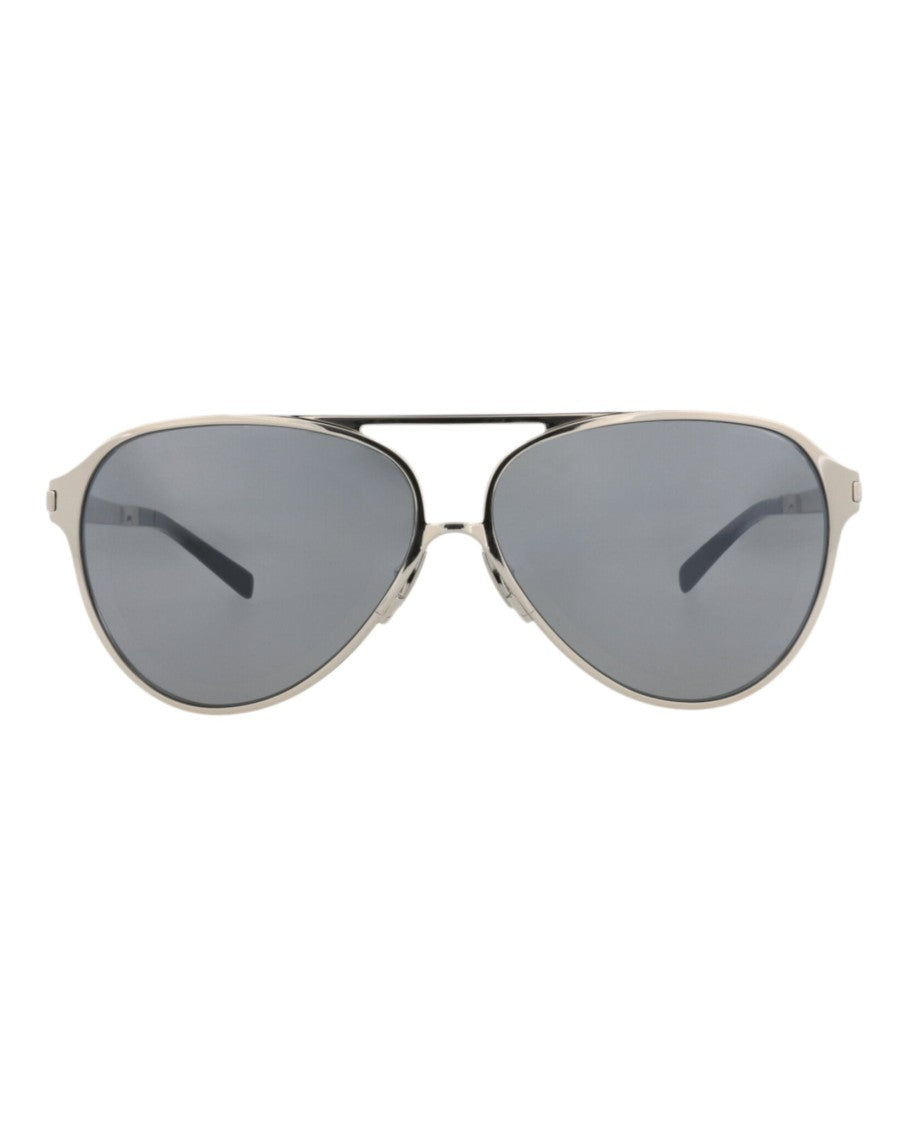 Saint Laurent Aviator-Frame Metal Sunglasses