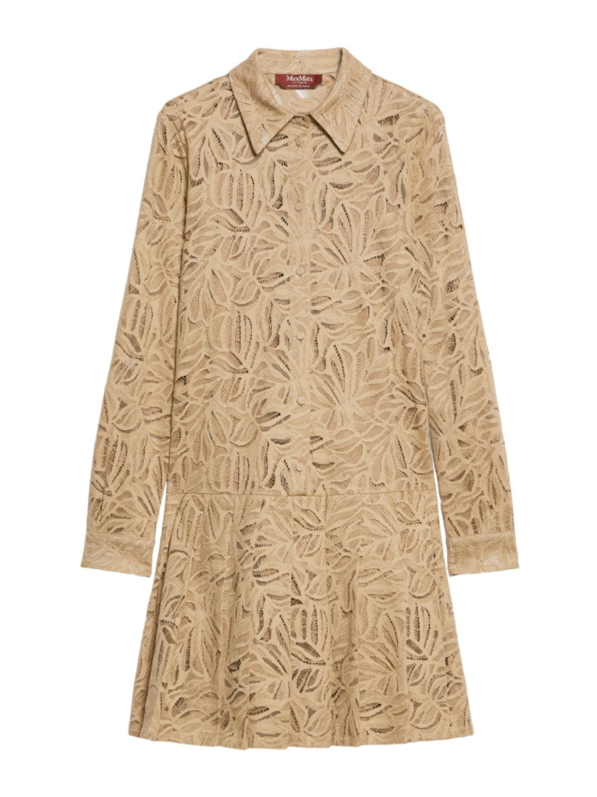 Max Mara Floral Lace Mini Dress