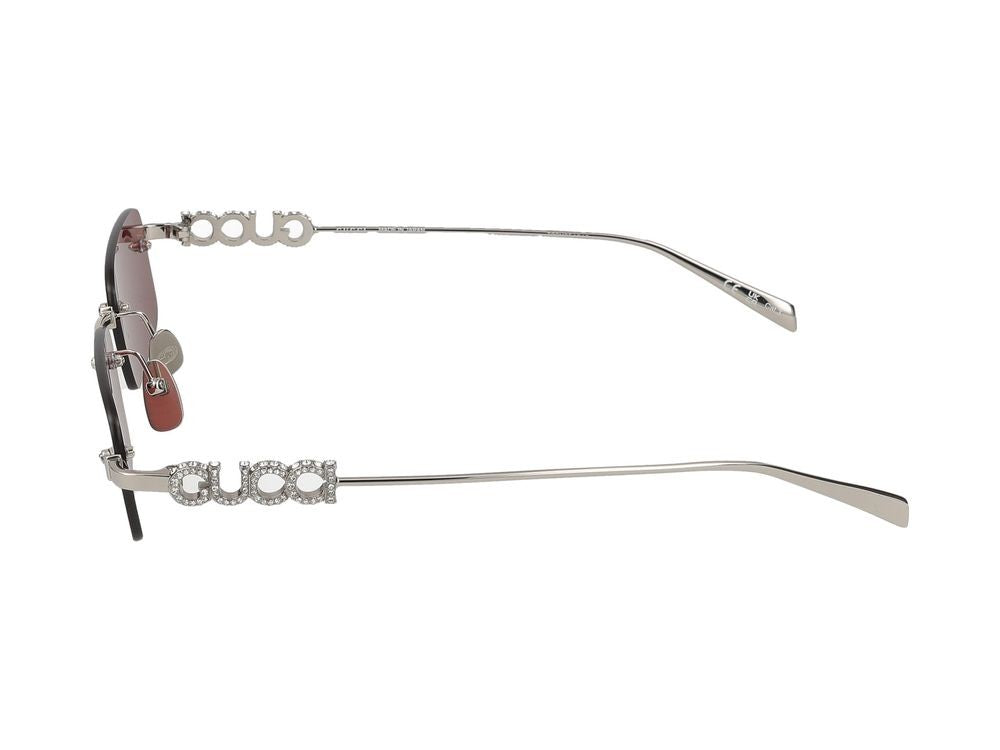 Gucci Sunglasses Gucci Gg1808s 004 Silver Silver Red 52/20/145