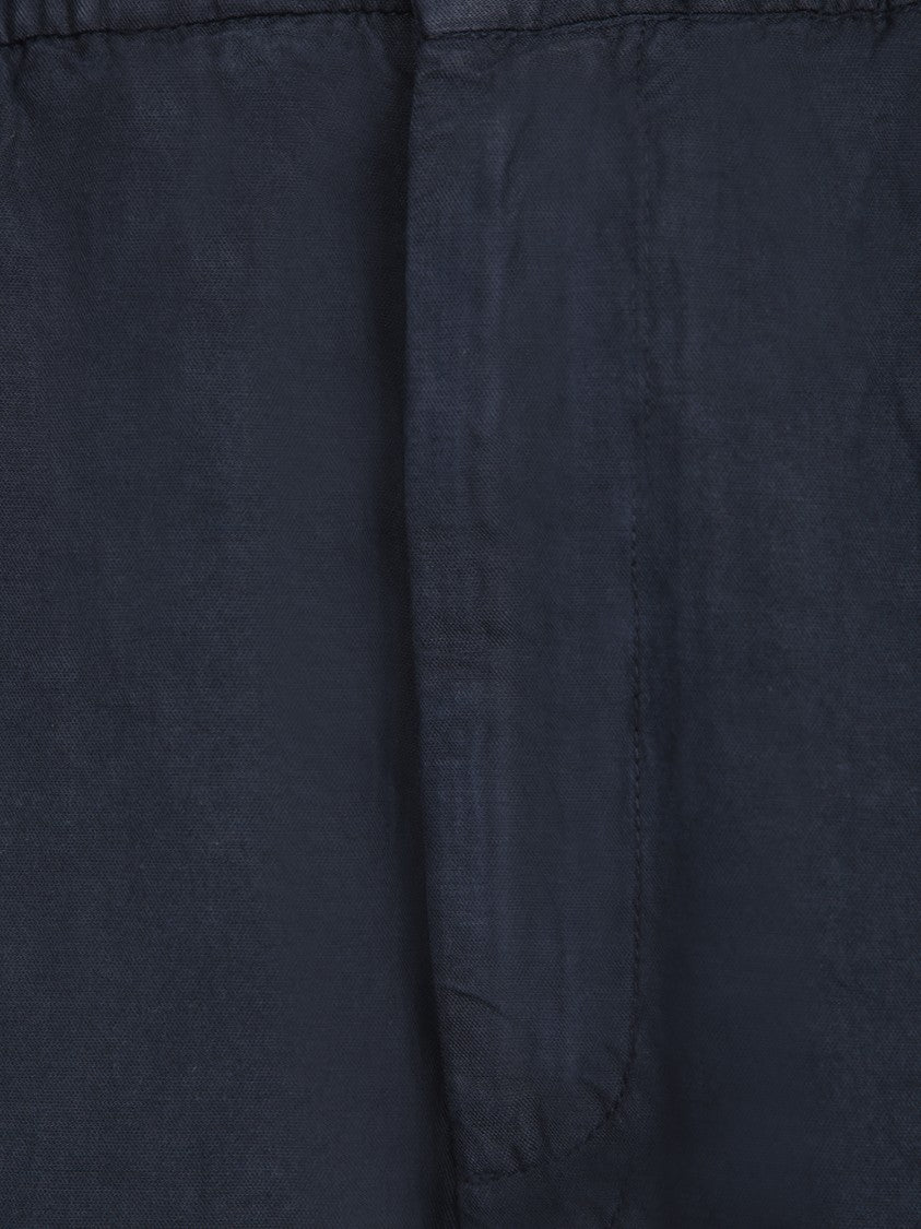 Officine Generale Refined Cotton And Linen Blend Bermuda Shorts