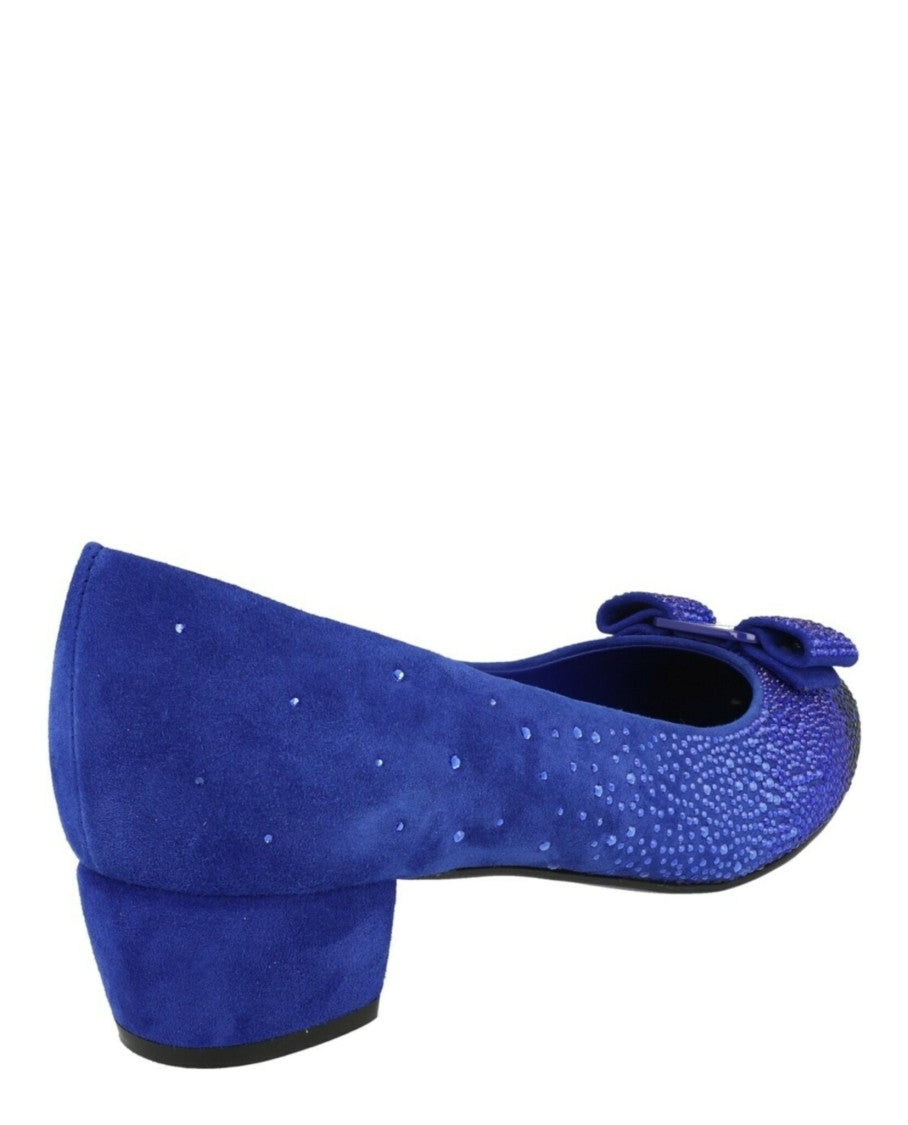 Ferragamo Vara Crystal-Embellished Pumps