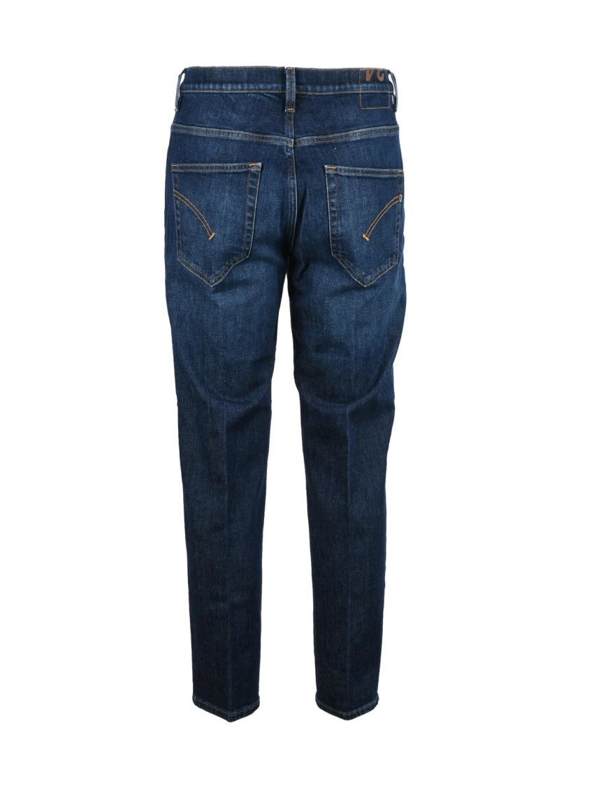 Dondup Blue Brighton Carrot Fit Stretch Jeans