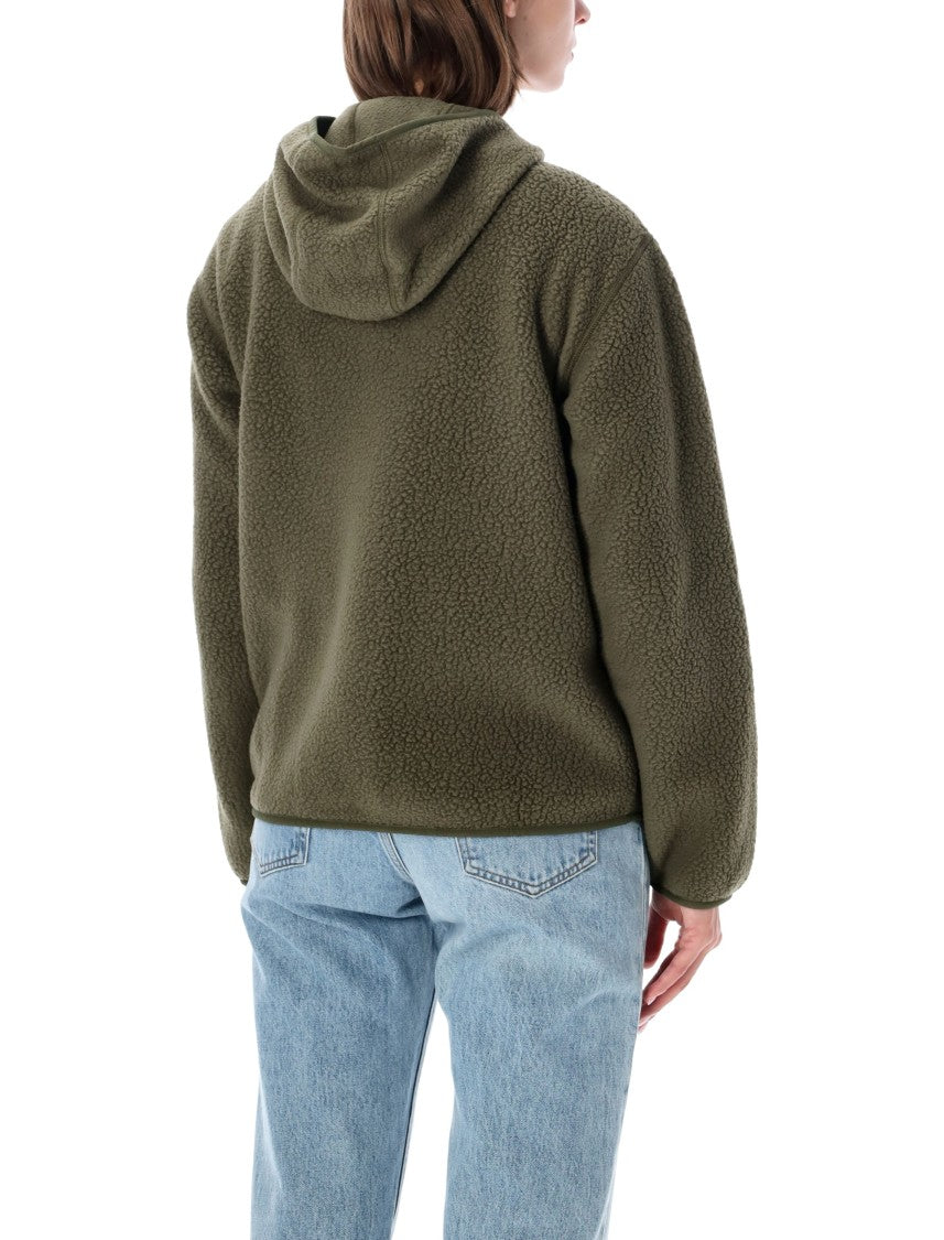 Patagonia Green Retro Pile Brushed Recycled Polyester Fleece Hoodie