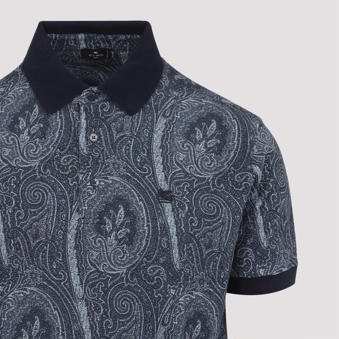 Etro Blue Cotton Polo