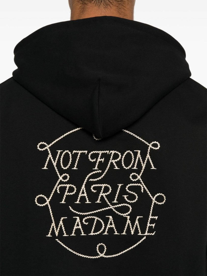 Drôle De Monsieur Le Hoodie Slogan Tresses