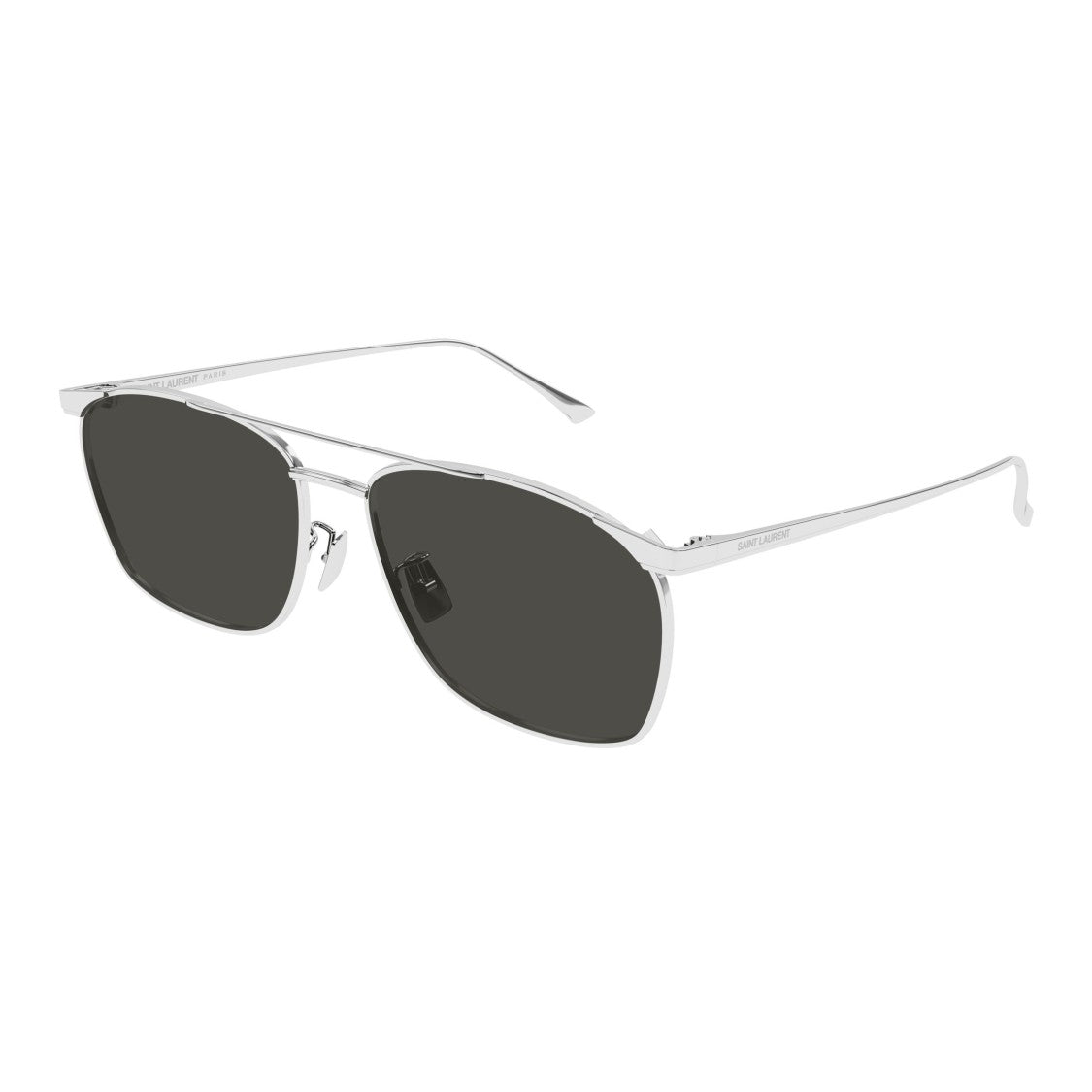 Saint Laurent Sl 796 Vincent Rectangular Silver Metal Sunglasses