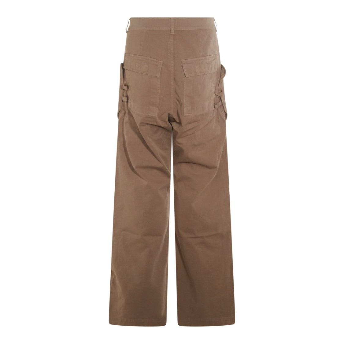 Drkshdw By Rick Owens Brown Cargo Trousers With Utility Pockets And Relaxed Fit