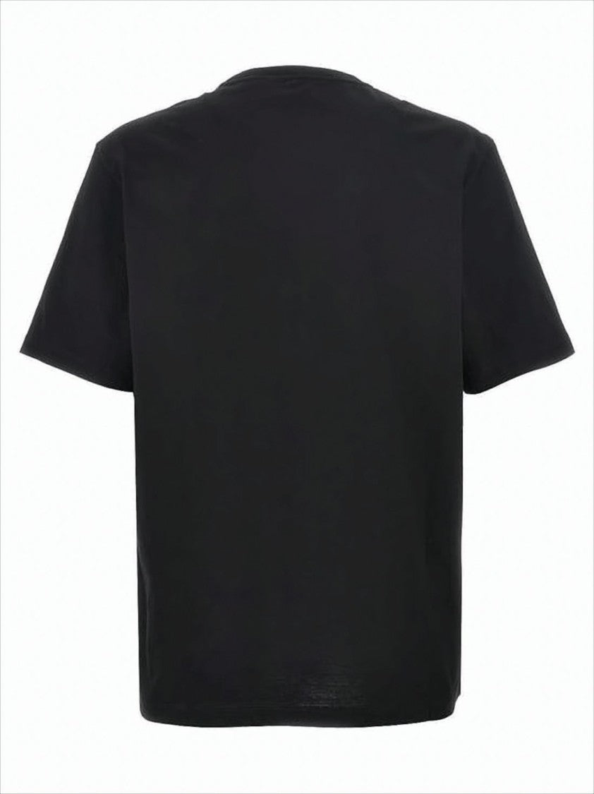 Versace Short-Sleeve Cotton T-Shirt With Bold Logo Print