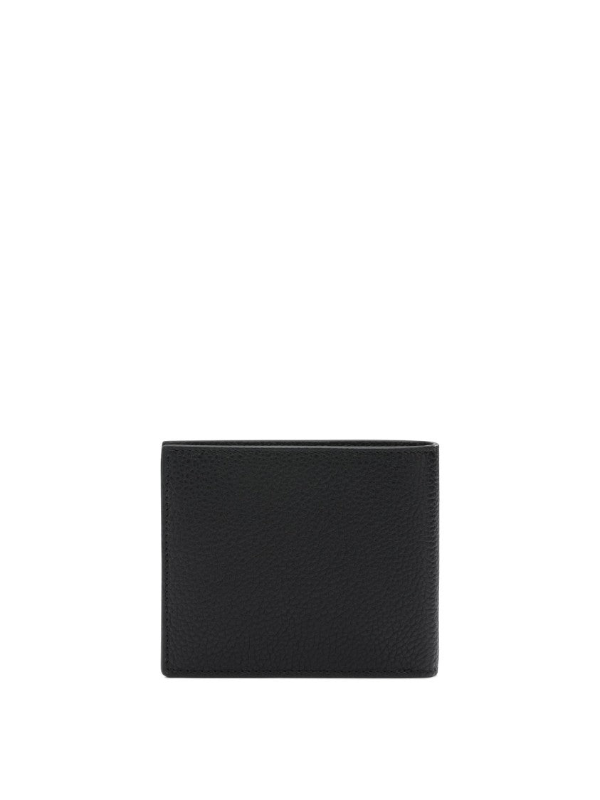 Tom Ford Textured Calf Leather Bifold Wallet With Embossed Logo