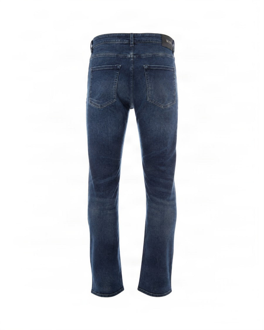 Boss Blue Delavè Five-Pocket Straight-Leg Jeans