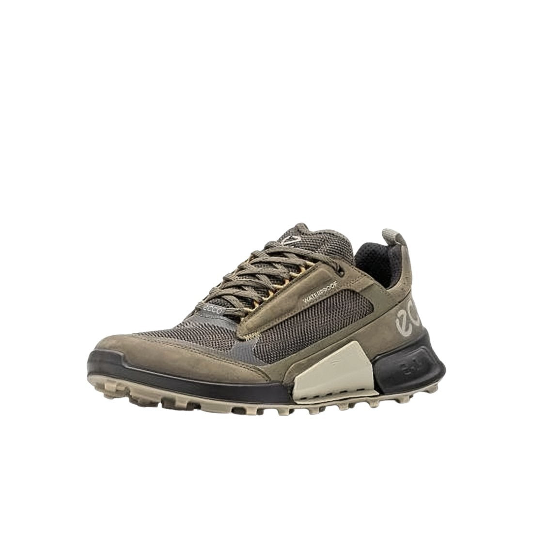 Ecco Rugged Nubuck Sneakers With Textured Grip Sole