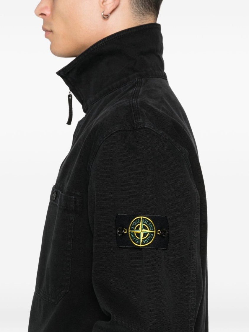 Stone Island Comfort Fit Black Casual Shirt