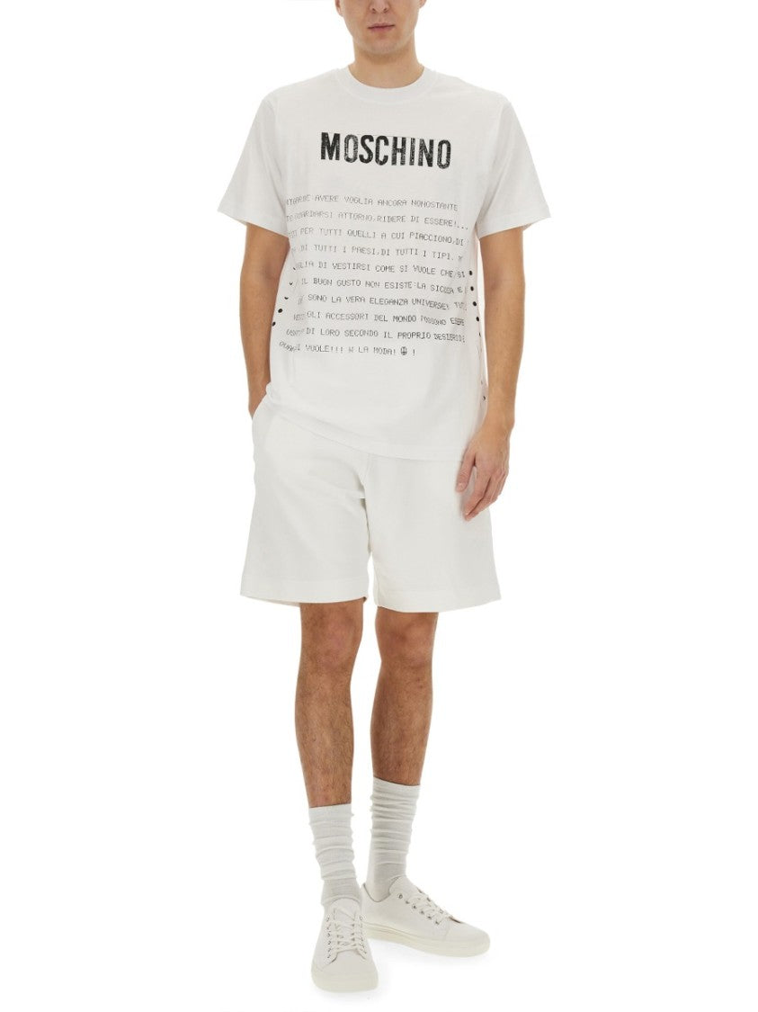 Moschino "Message Print" T-Shirt