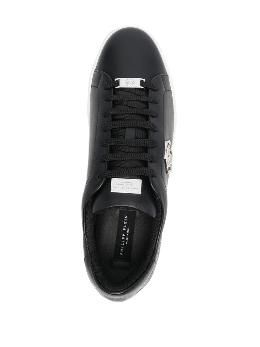 Philipp Plein Hexagon Leather Lo-Top Sneaker
