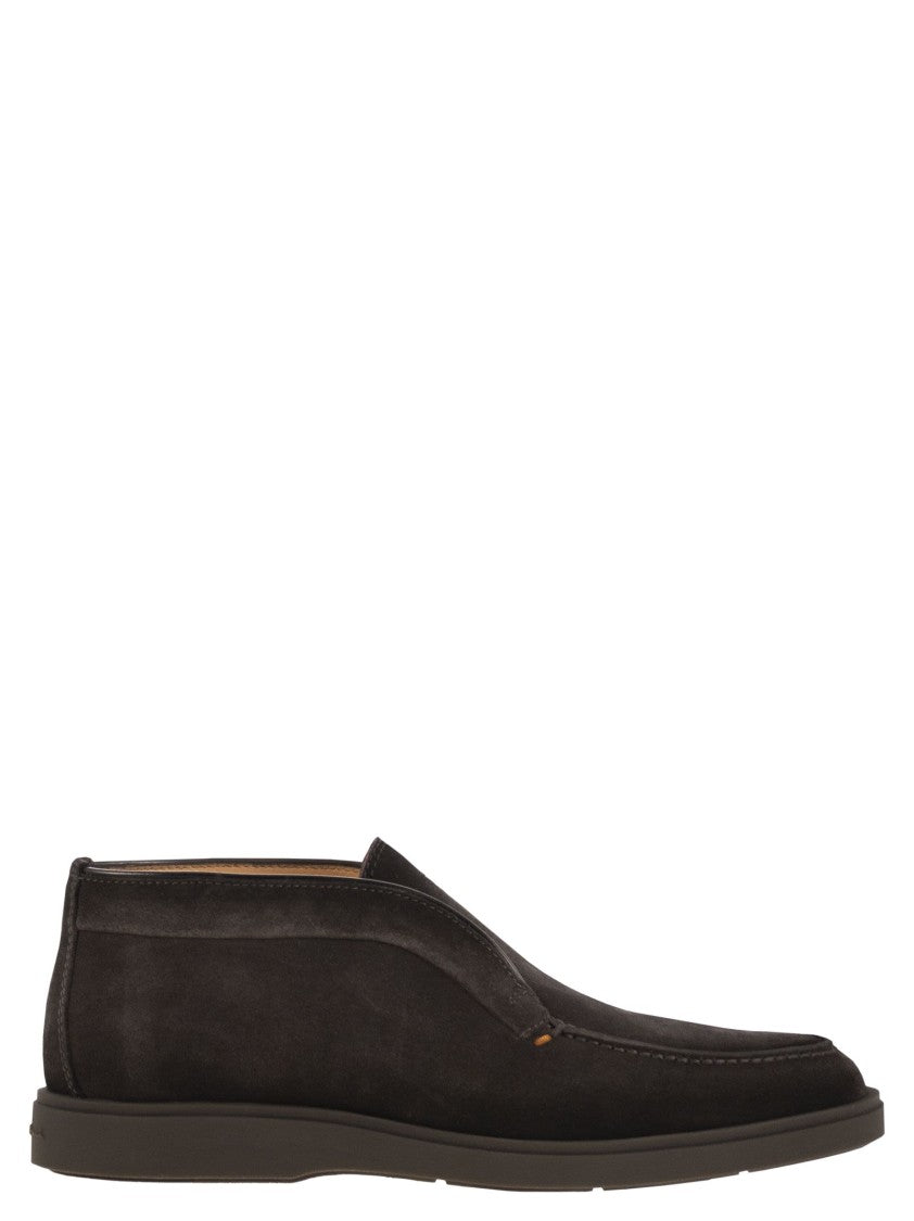 Santoni Suede Leather Desert Boot