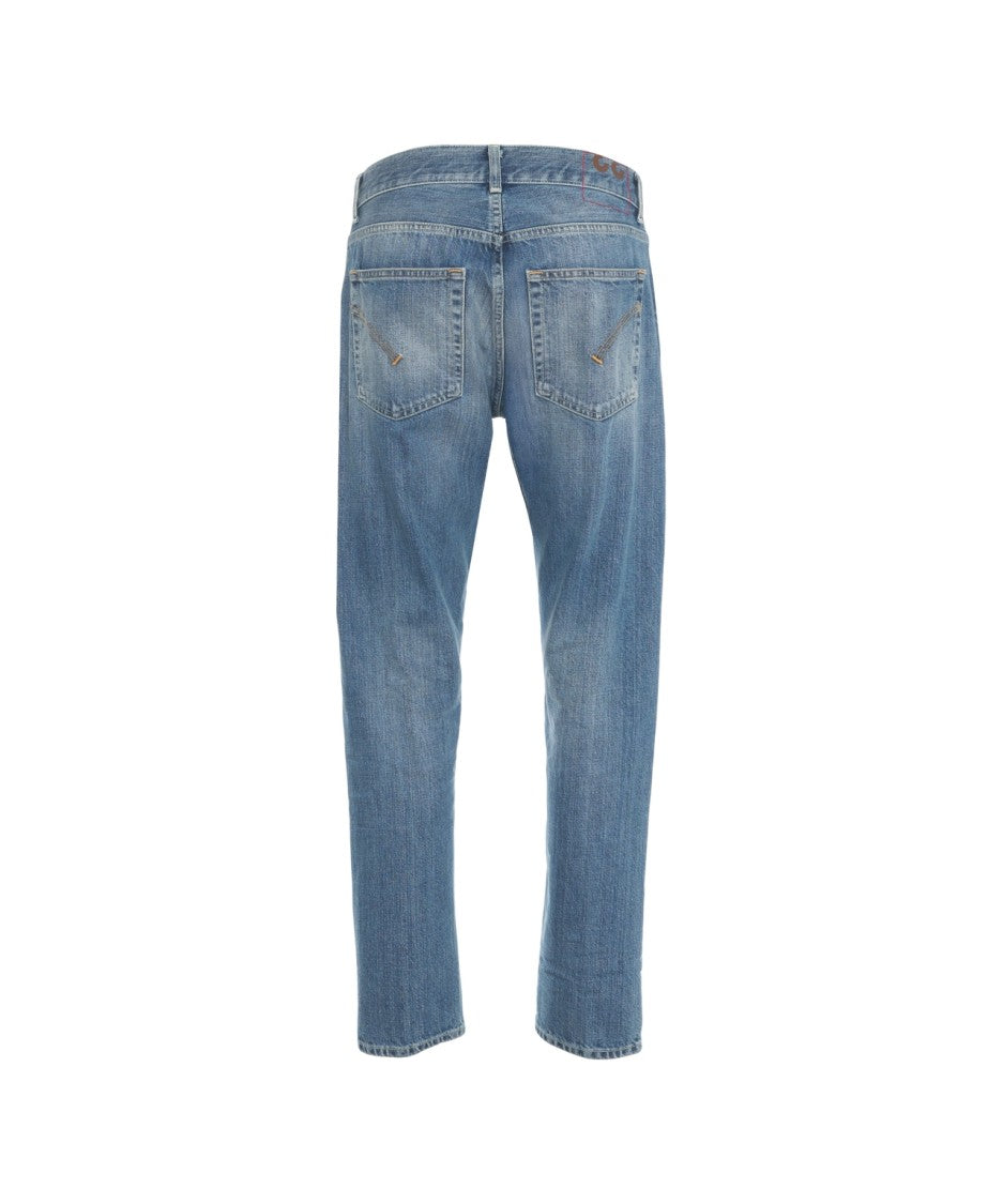 Dondup Slim-Fit Denim Jeans With Classic Five-Pocket Design And Subtle Whiskering