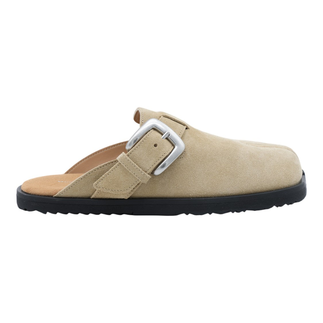 Maison Margiela Slip-On Suede Mules With Distinctive Split Toe Design