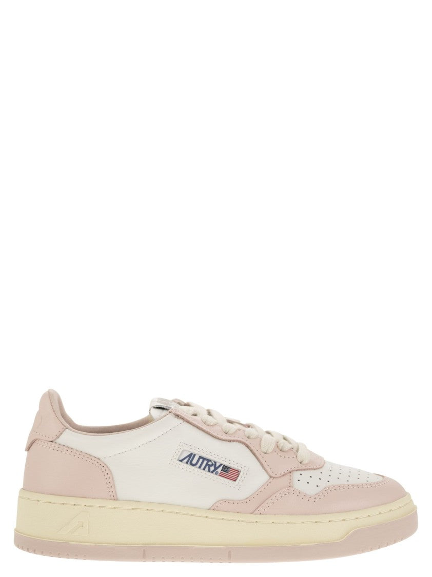 Autry Medalist Low - Two-Tone Leather Sneakers