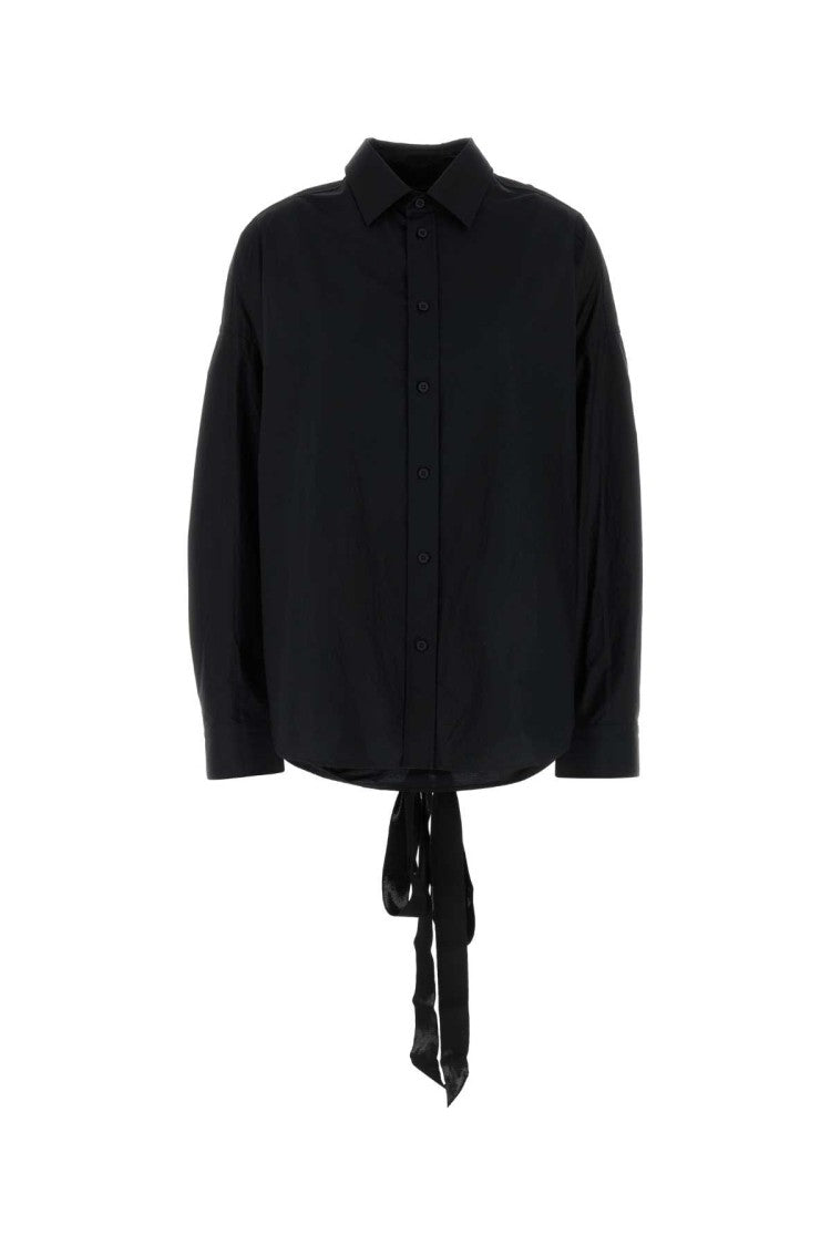 Balenciaga Black Poplin Oversize Shirt