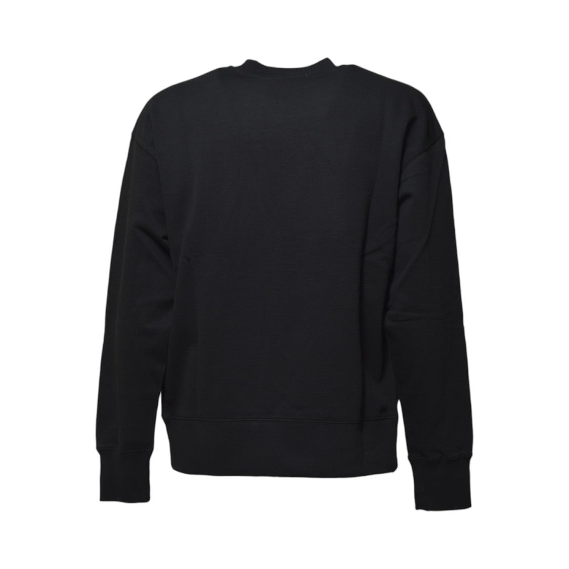 Msgm Black Cotton Crewneck Sweatshirt