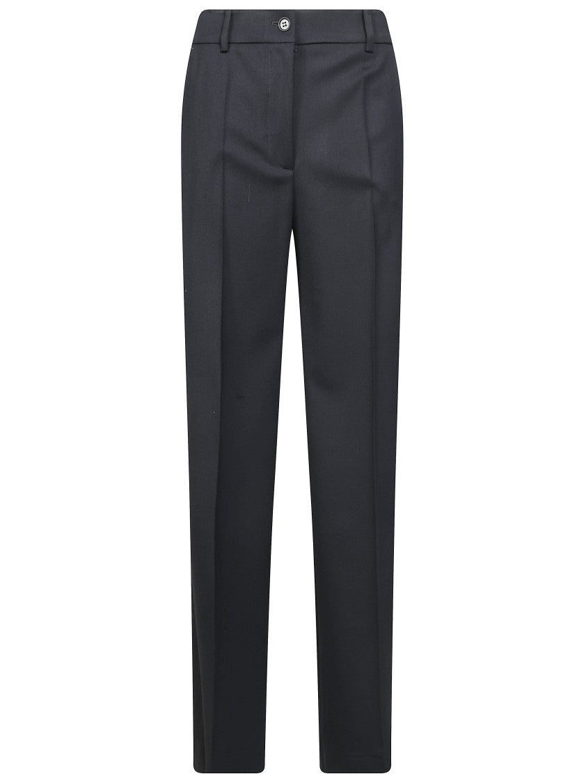 Parosh Sallia Bi Stretch Mid-Rise Straight-Leg Trousers