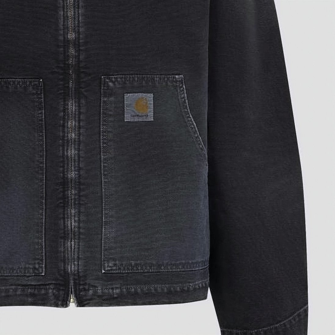 Carhartt Wip Workwear-Inspired Black Cotton Carhartt Wip Jacket