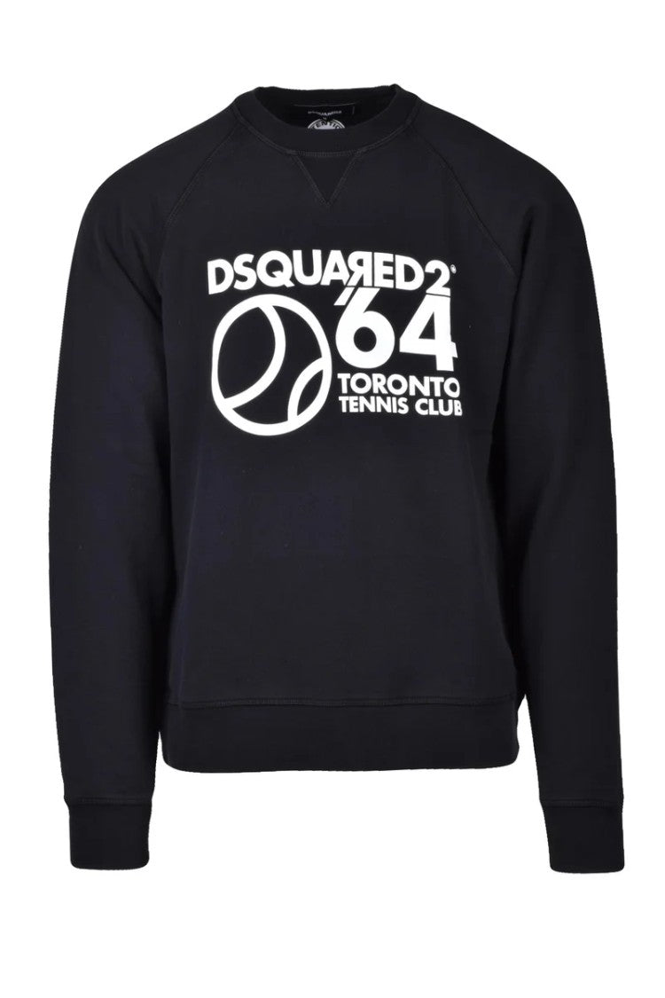 Dsquared2 Cotton Crew Neck Sweatshirt - Black