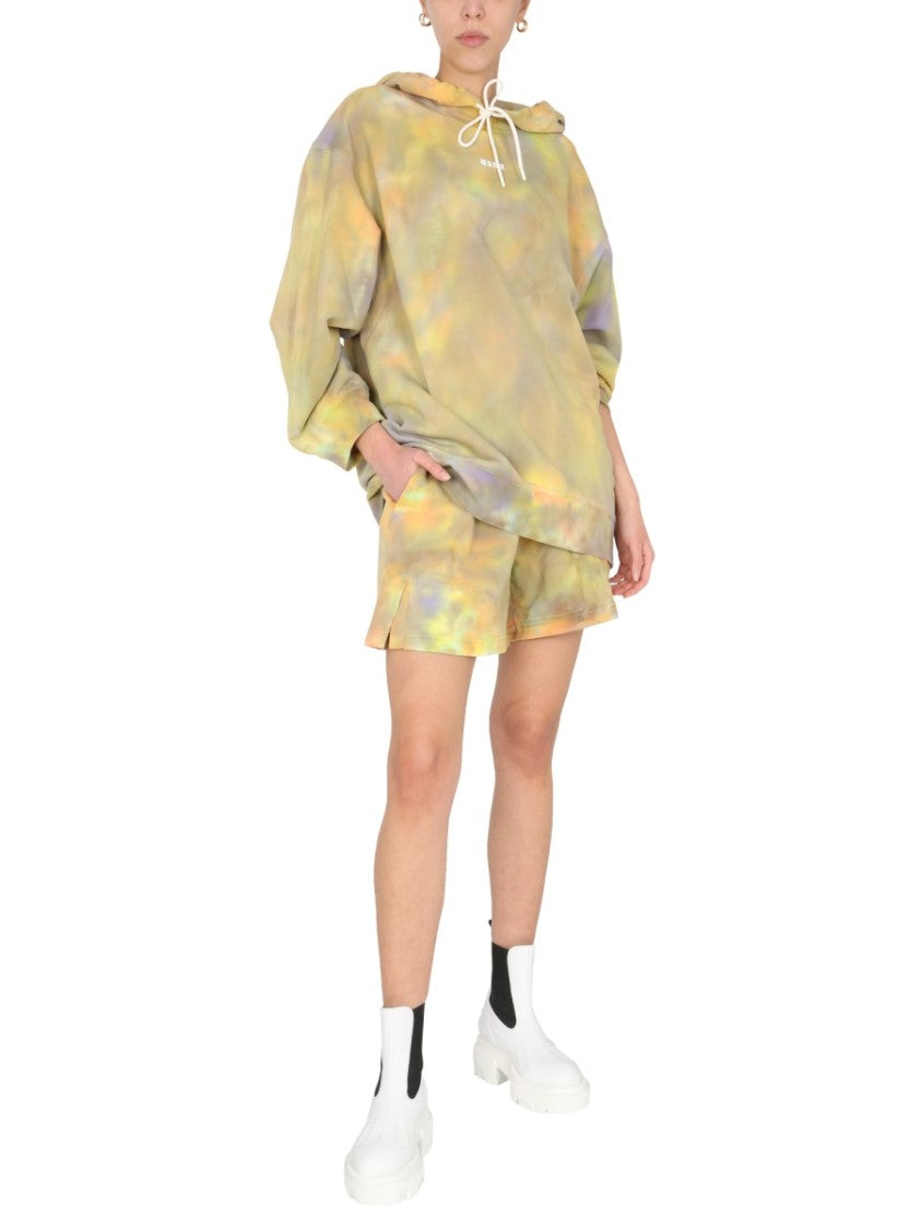 Msgm Relaxed Fit Cotton Shorts