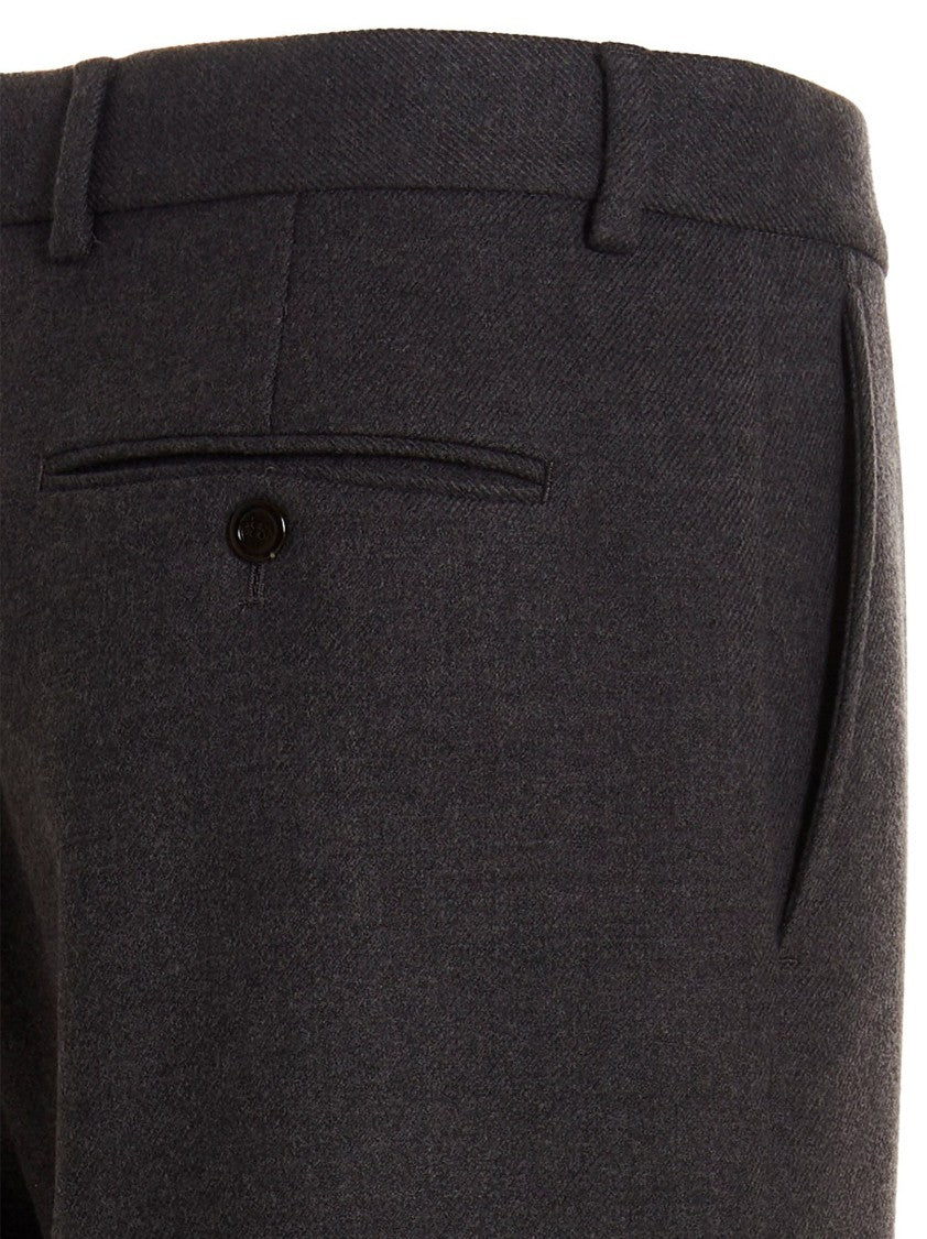 Gucci Tailored Dark Gray Wool Pants