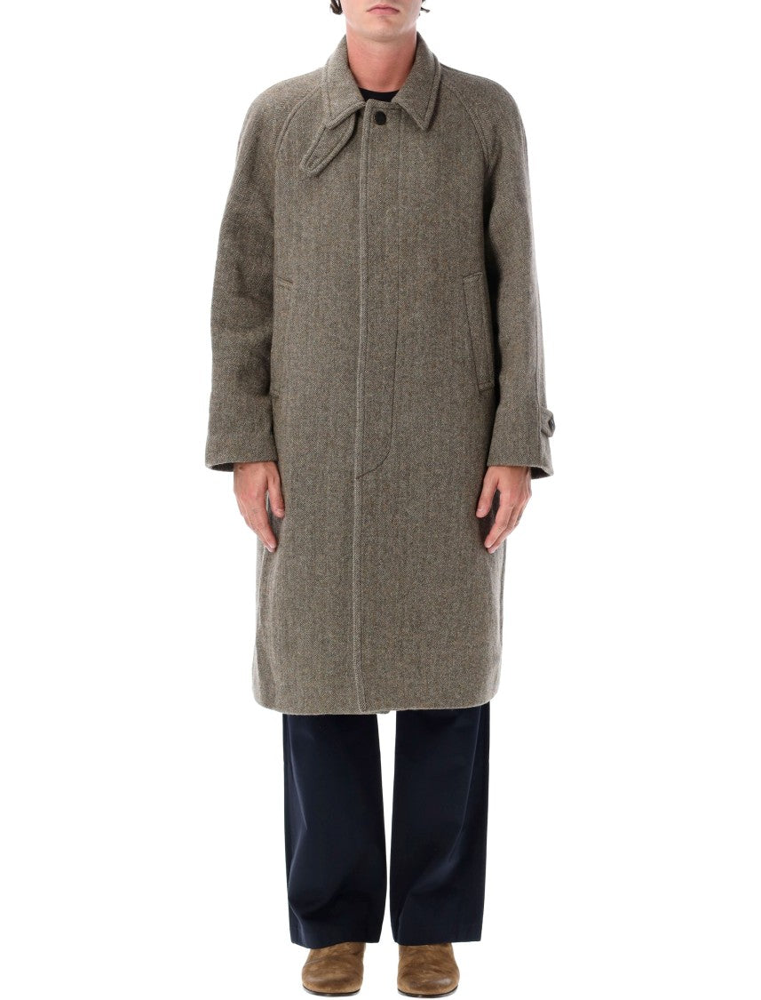 Tonywack Herringbone Pattern Monobreast Coat