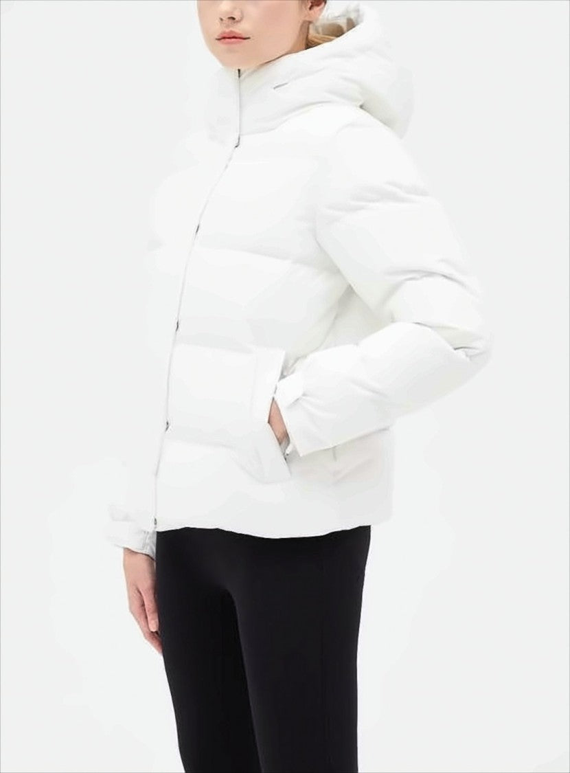 Duvetica Quilted Down Puffer Jacket With High Collar