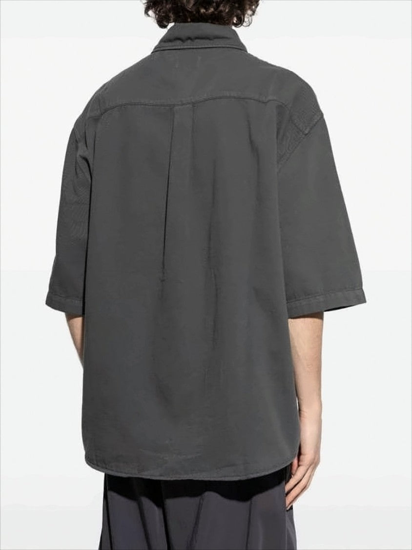 Lemaire Boxy Short-Sleeved Shirt With Classic Collar
