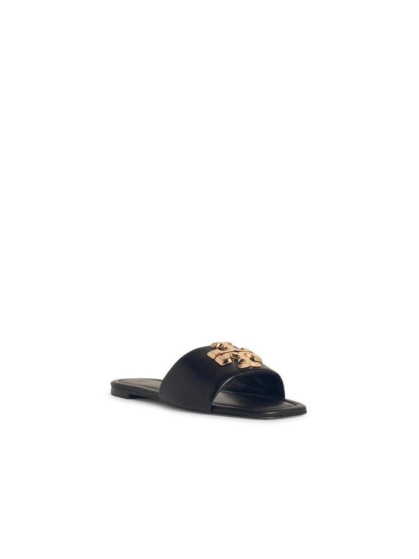 Tory Burch Eleanor' Black Leather Slippers