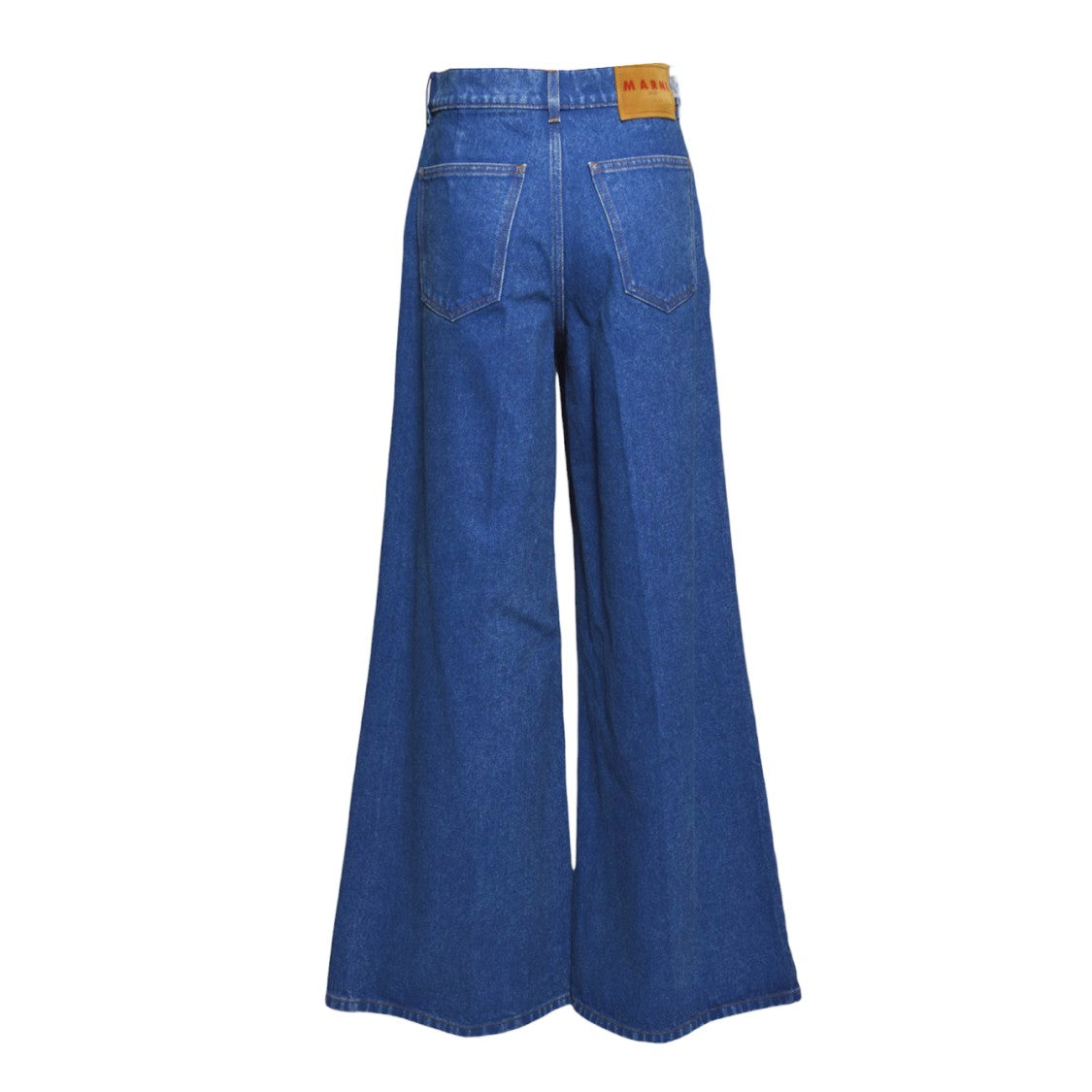 Marni Wide Leg Jeans In Blue Denim