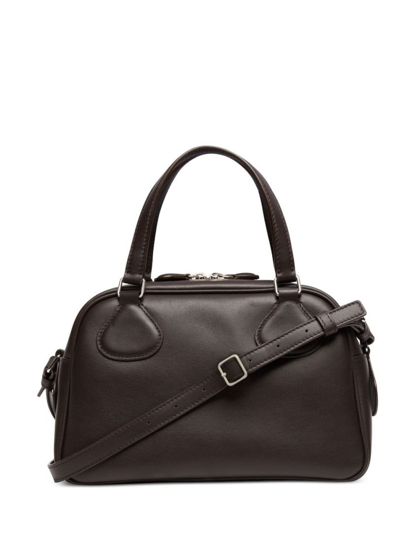 Courrèges Rectangular Calfskin Handbag With Detachable Strap