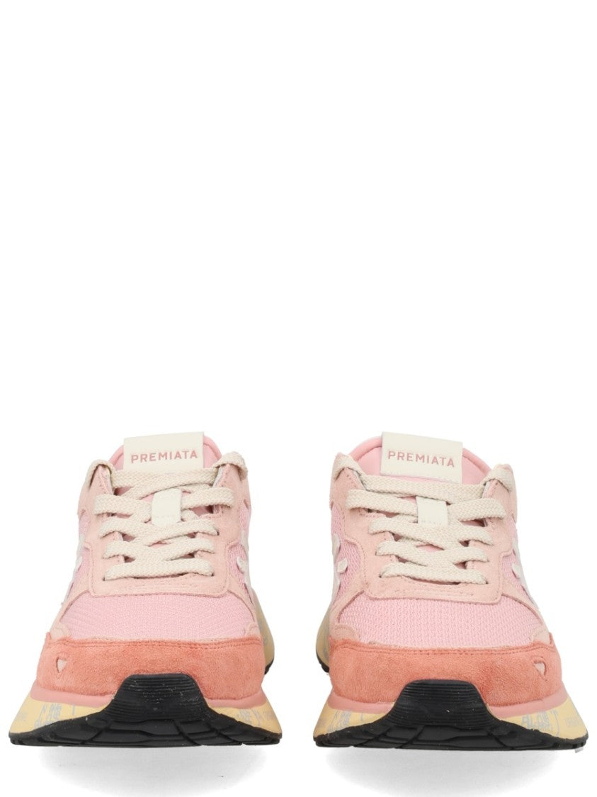 Premiata Lauryn Mesh Suede Sporty Sneakers