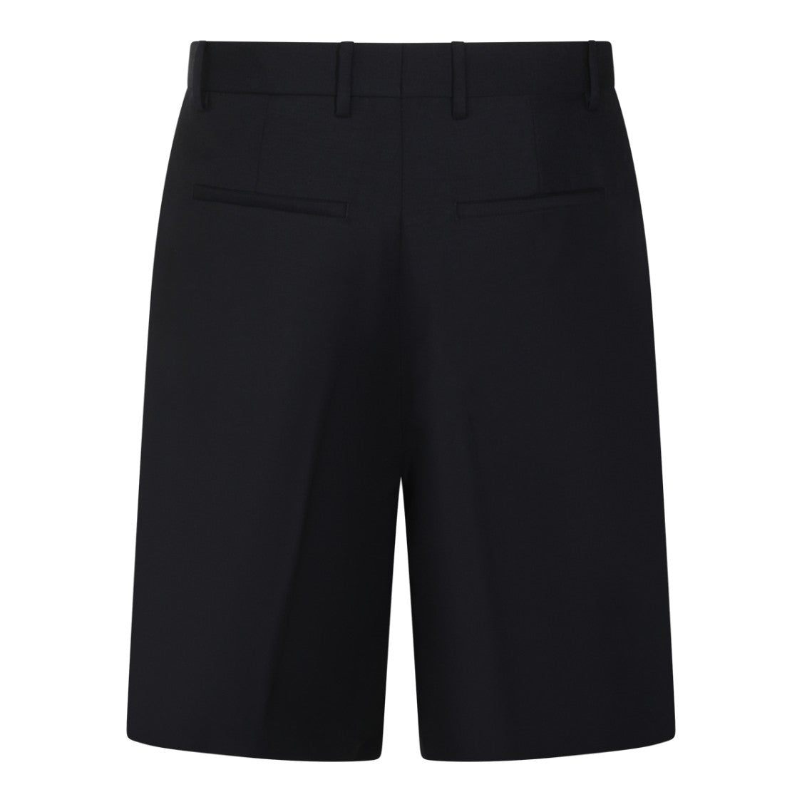 Jil Sander Dark Blue Wool Shorts