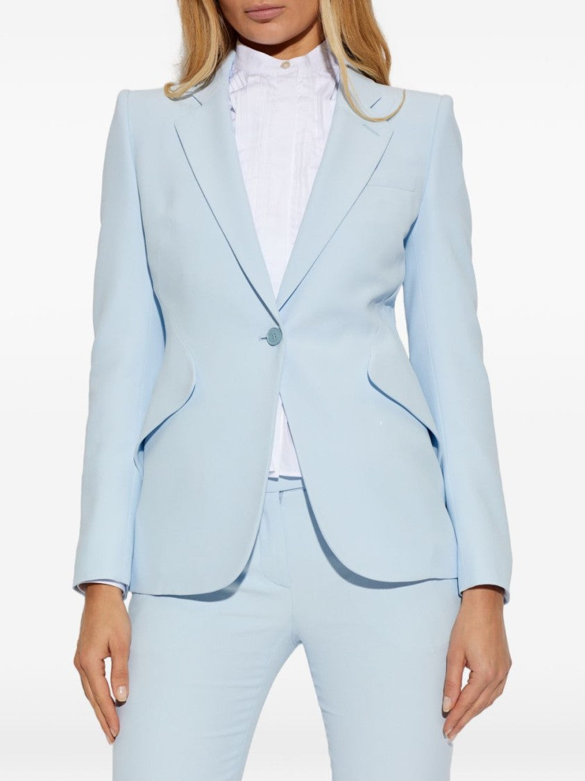 Alexander Mcqueen Tailored Jacket With Structured Silhouette