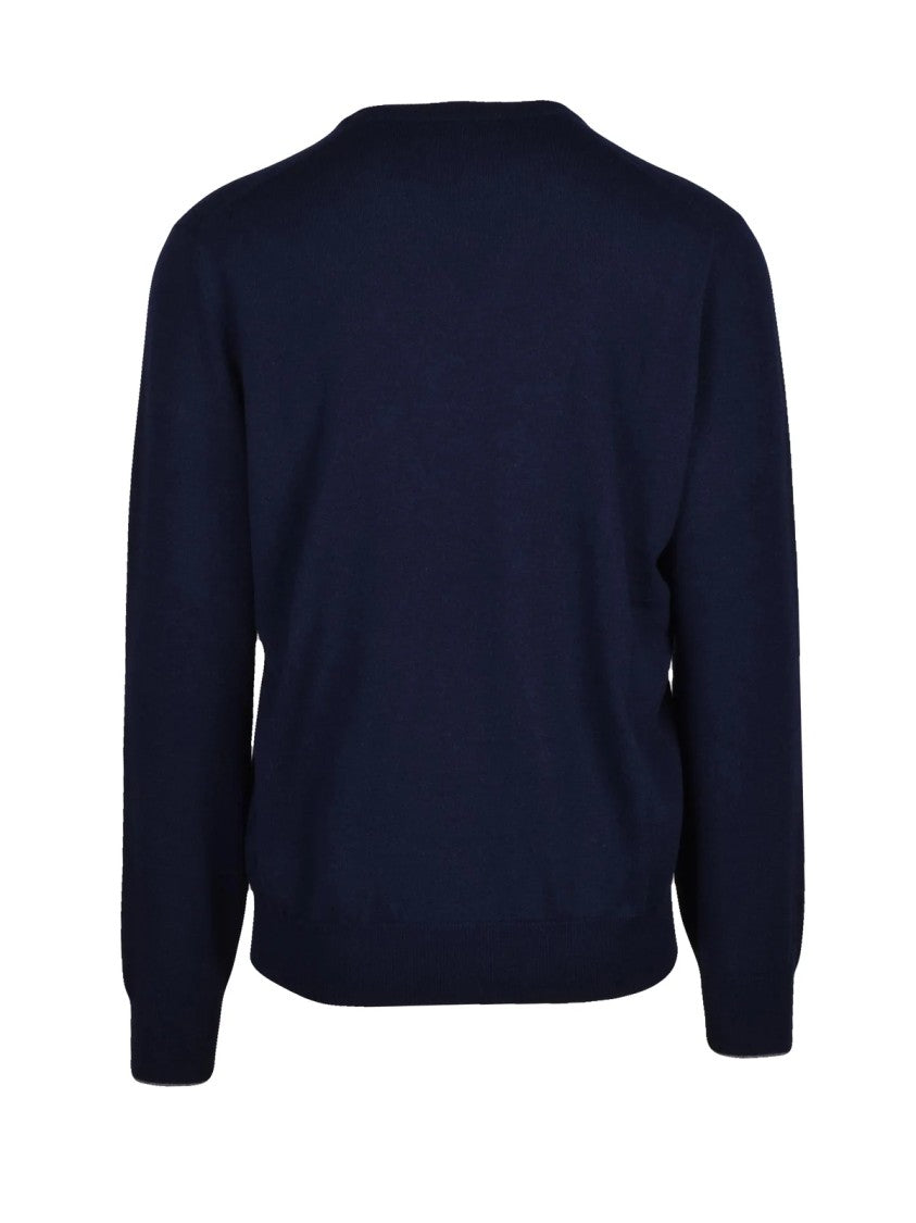 Brunello Cucinelli V-Neck Pullover Sweater In Soft Cashmere