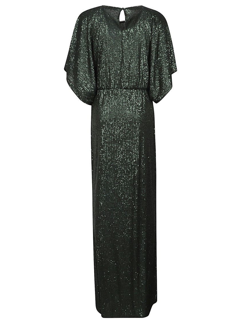Norma Kamali Reverse Obie Floor Length Sequin Dress