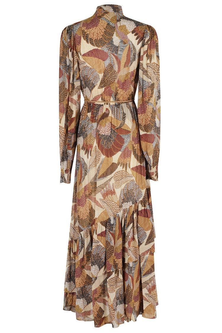 Farm Rio Cream Printed Maxi Dress