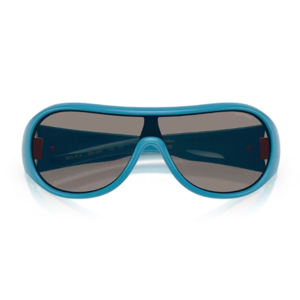 Miu Miu Oversized Mask Sunglasses With Glossy Acetate Frame