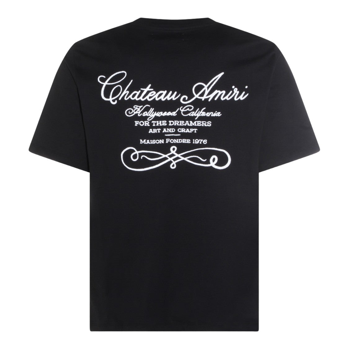 Amiri Black T-Shirt With Crew Neckline
