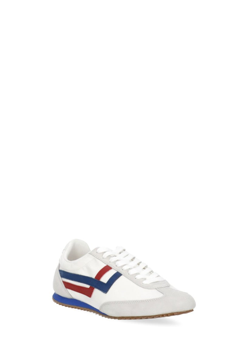 Pro-Keds White Racer 77 Suede Sneakers