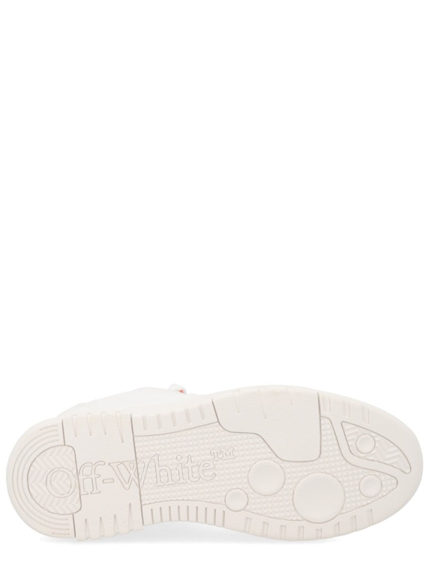 Off-White White Out Of Office Orange Accents Sneakers