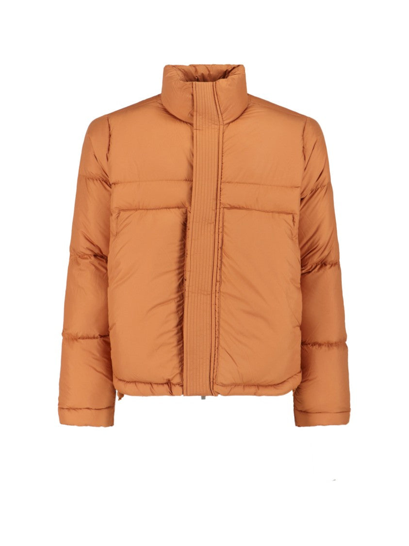 K-Way Vibrant Orange Minimalist Jacket With High Collar